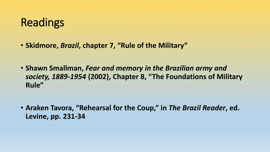 readings readings
