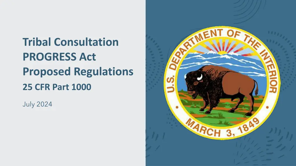 tribal consultation progress act proposed