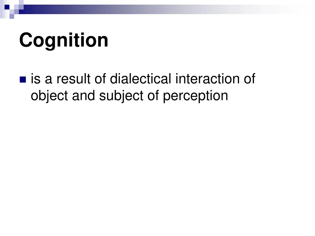 cognition