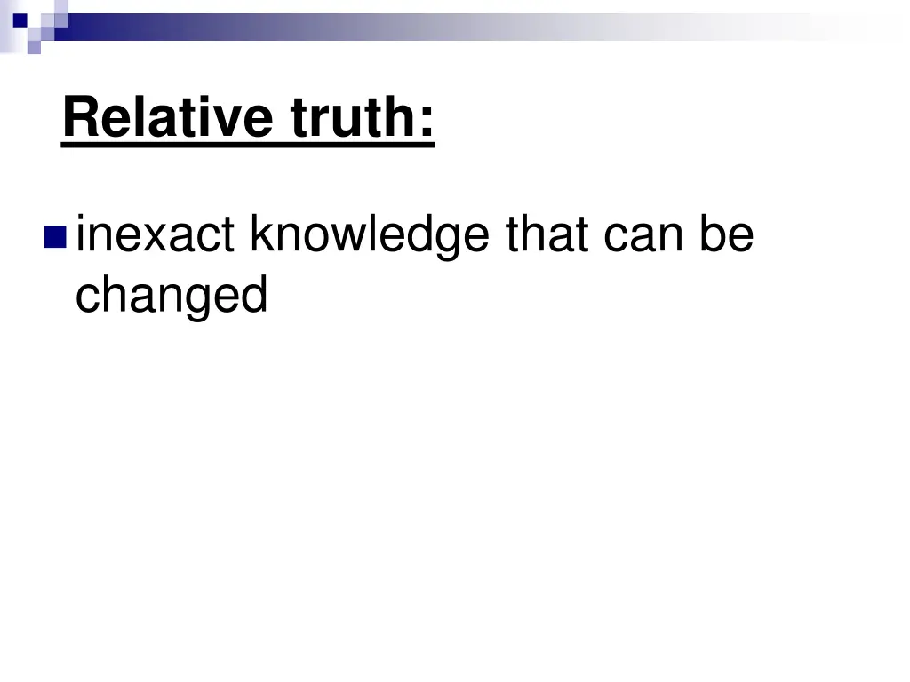 relative truth