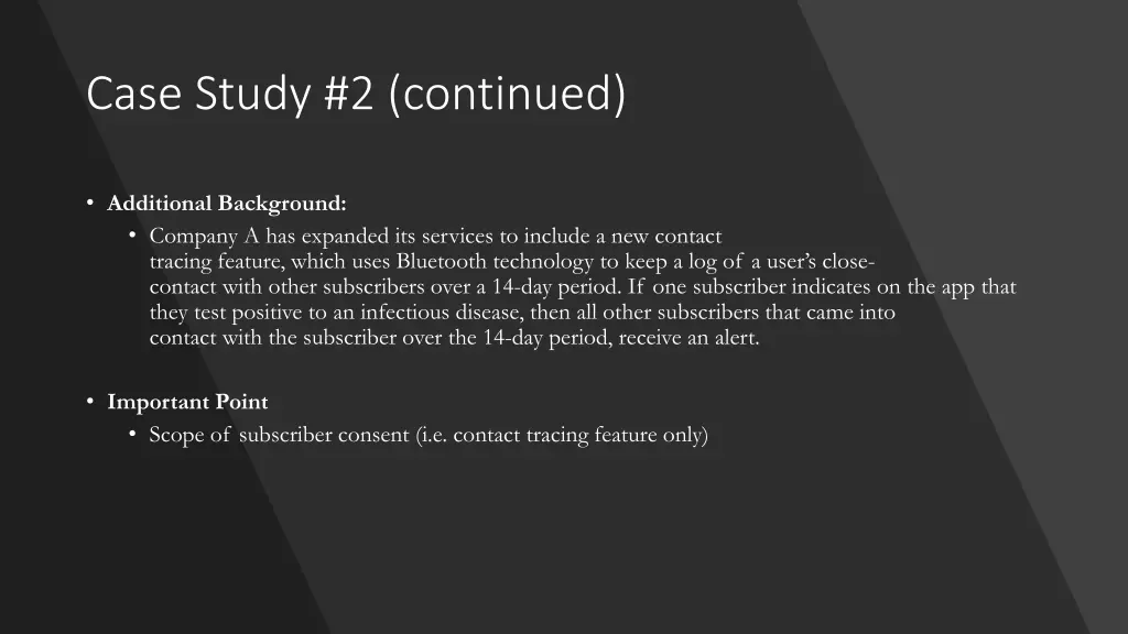 case study 2 continued