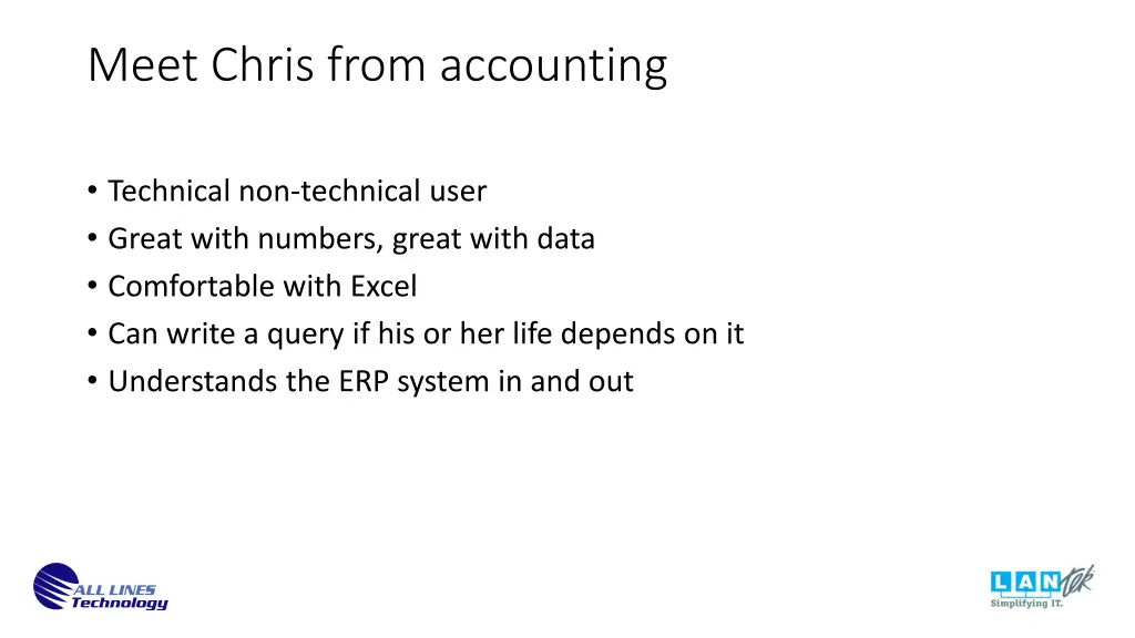 meet chris from accounting