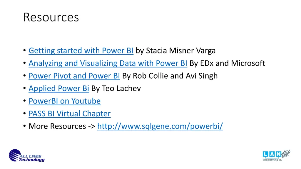 resources