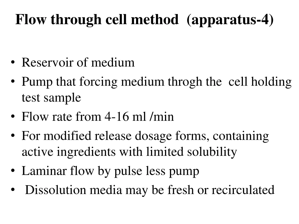 flow through cell method apparatus 4
