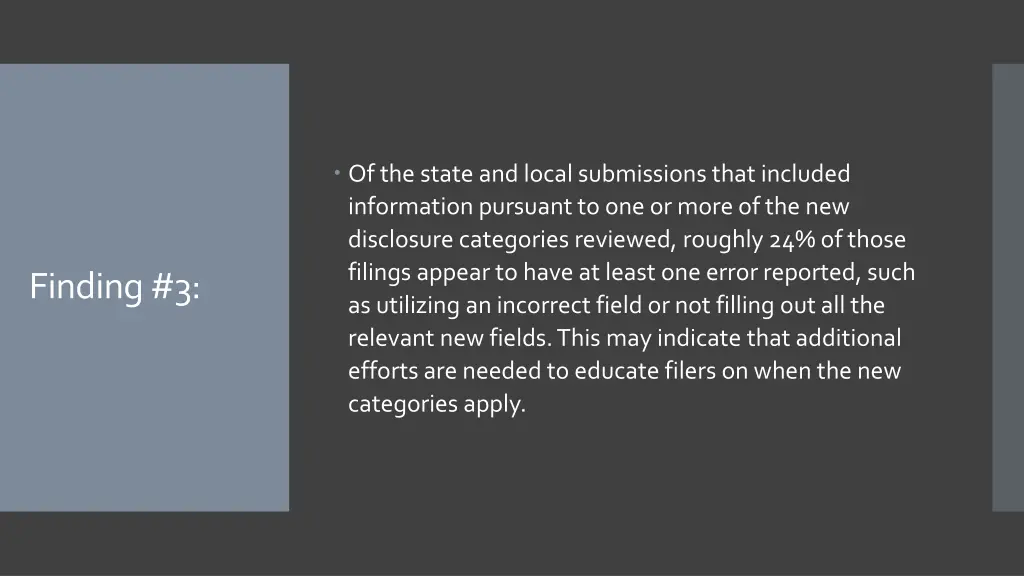 of the state and local submissions that included