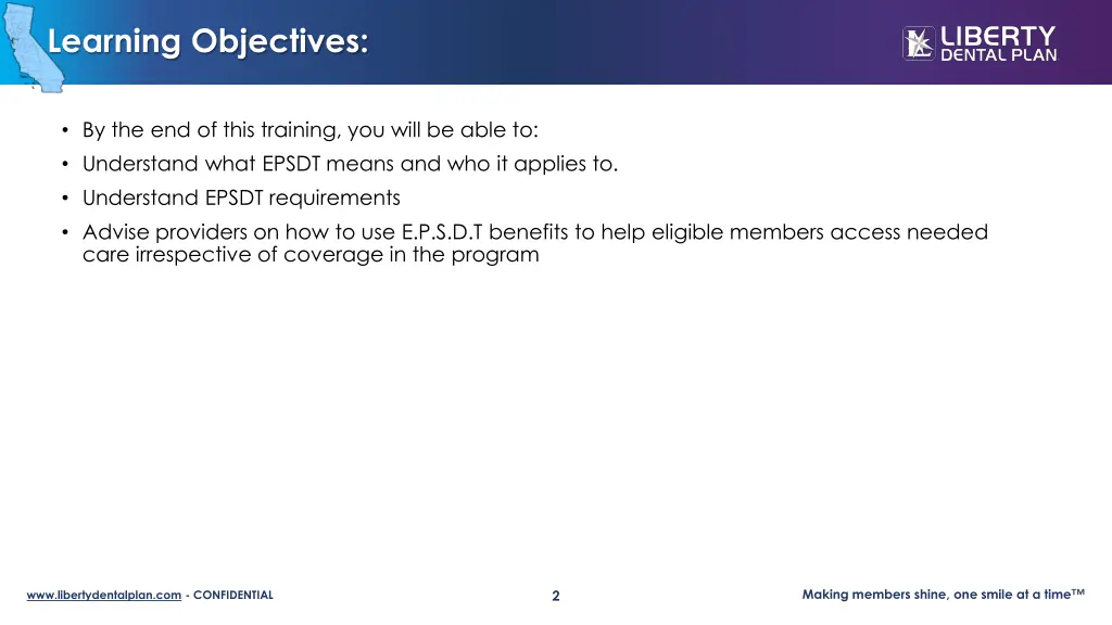 learning objectives