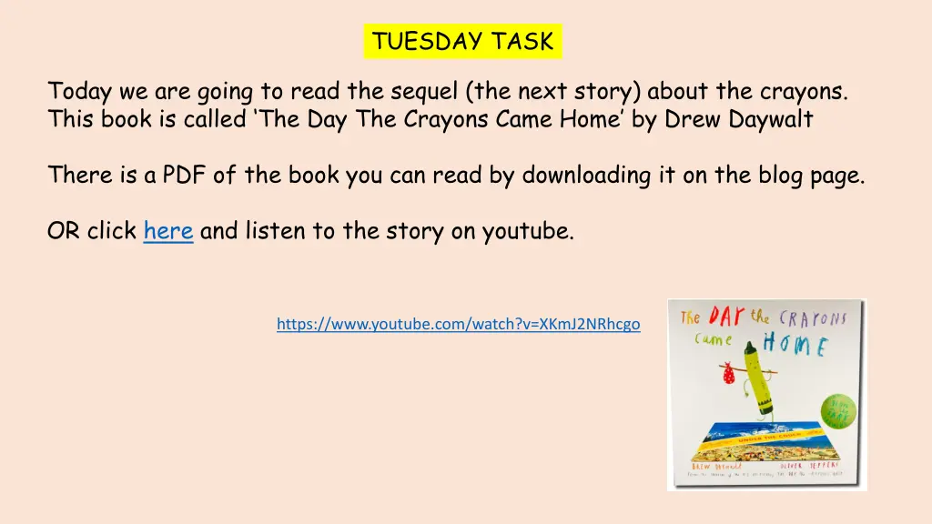 tuesday task