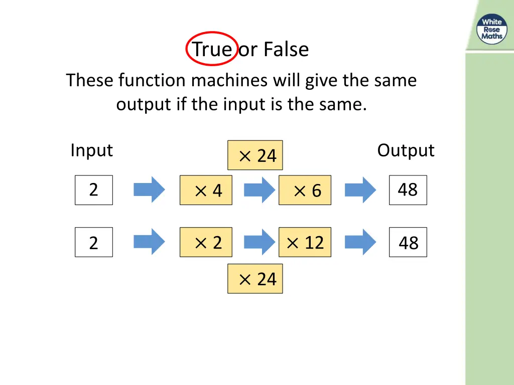 true or false 1