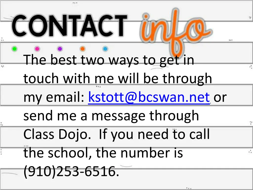 the best two ways to get in touch with me will