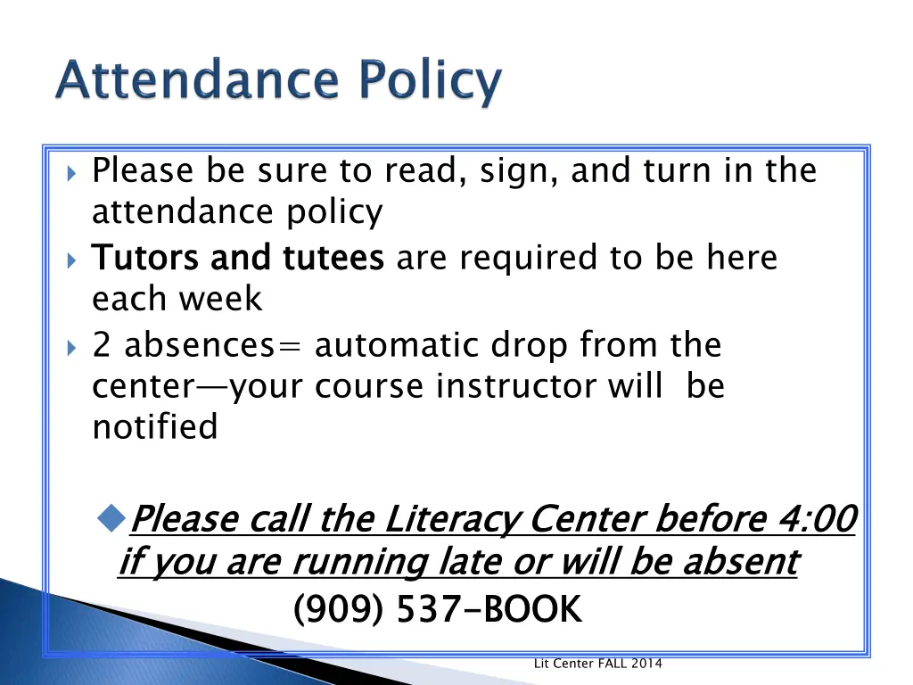 please be sure to read sign and turn