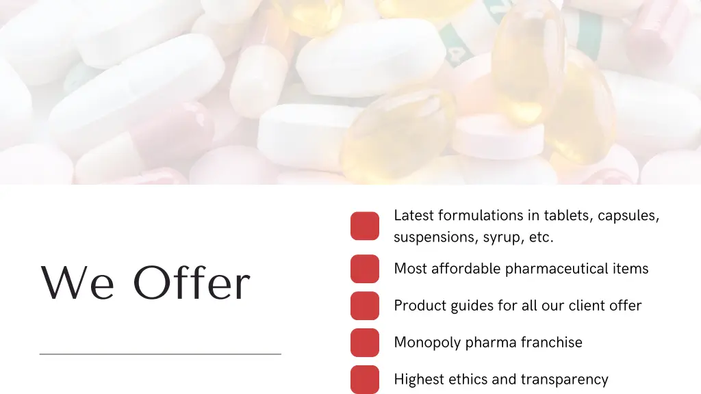 latest formulations in tablets capsules