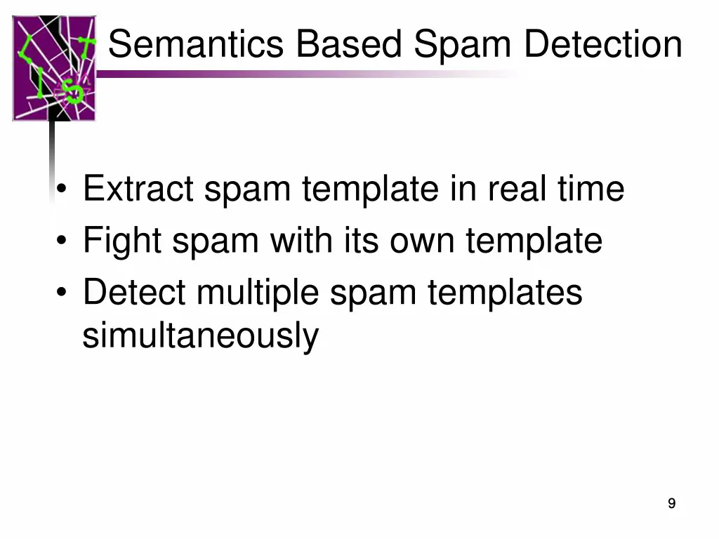 semantics based spam detection