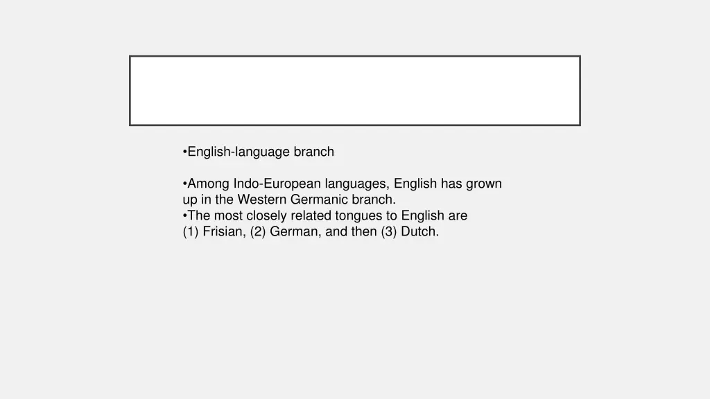 english language branch