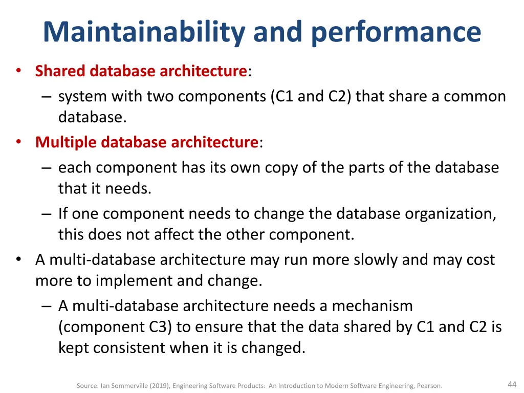 maintainability and performance