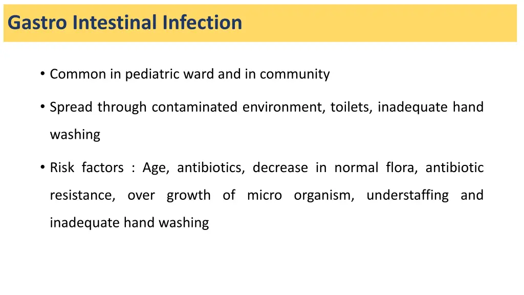 gastro intestinal infection