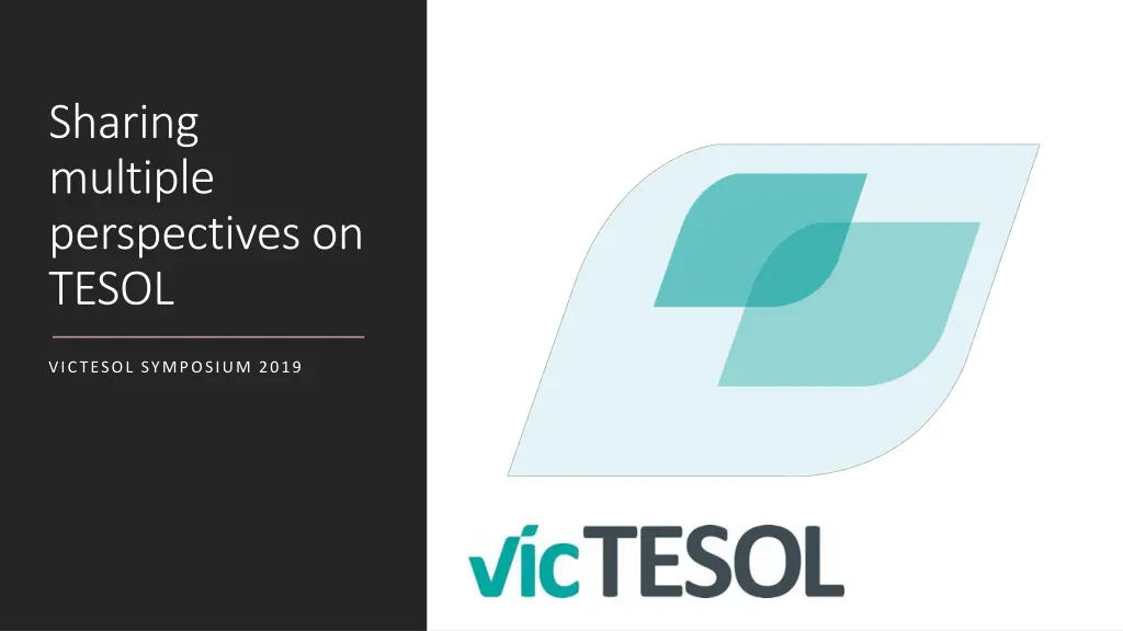 sharing multiple perspectives on tesol