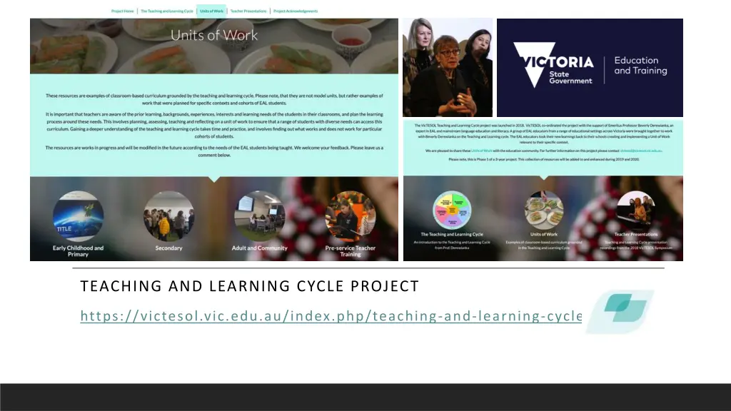 teaching and learning cycle project