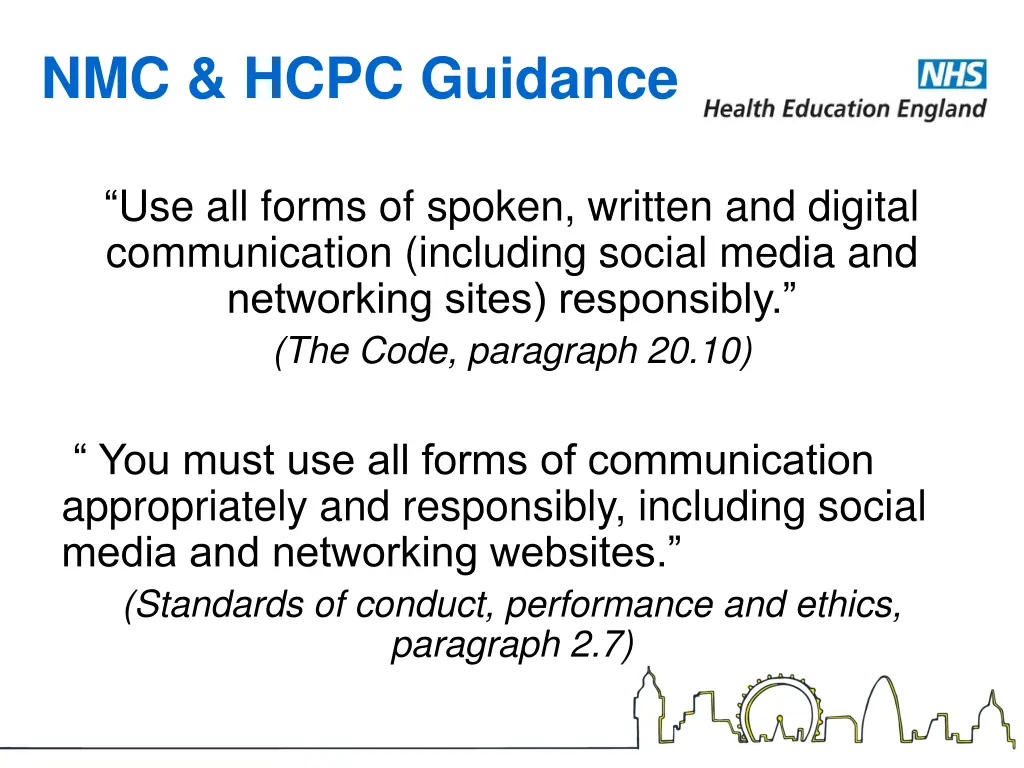 nmc hcpc guidance