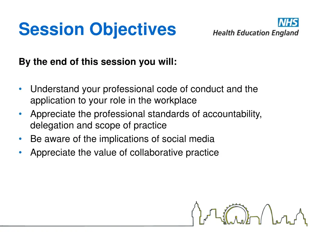 session objectives