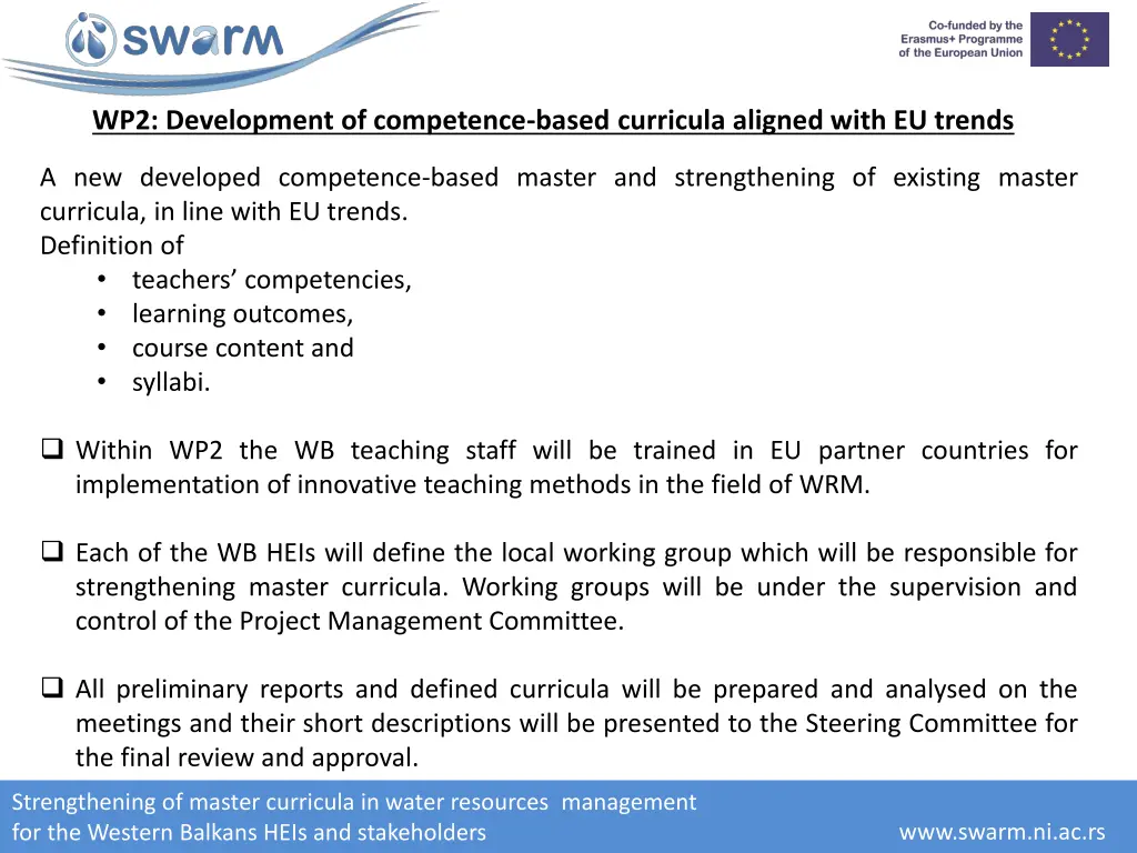 wp2 development of competence based curricula 1