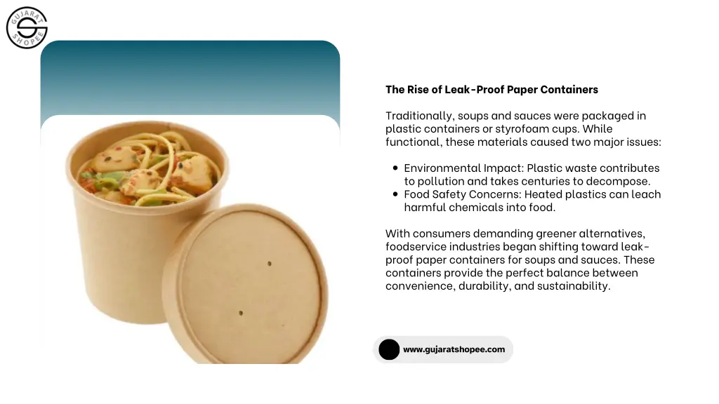 the rise of leak proof paper containers