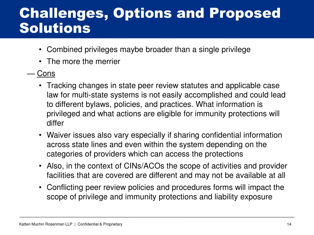 challenges options and proposed solutions 10