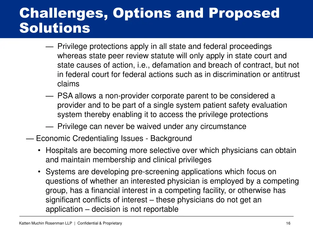 challenges options and proposed solutions 12