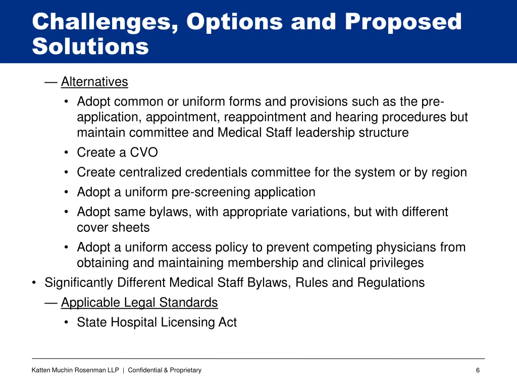 challenges options and proposed solutions 2