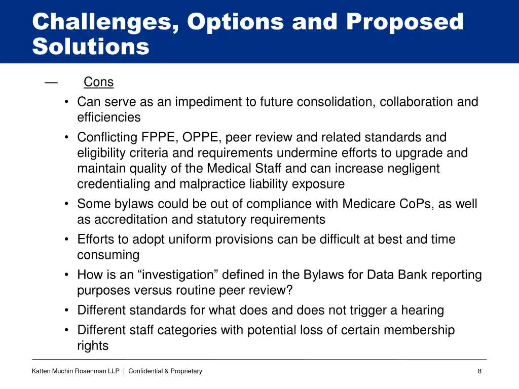 challenges options and proposed solutions 4