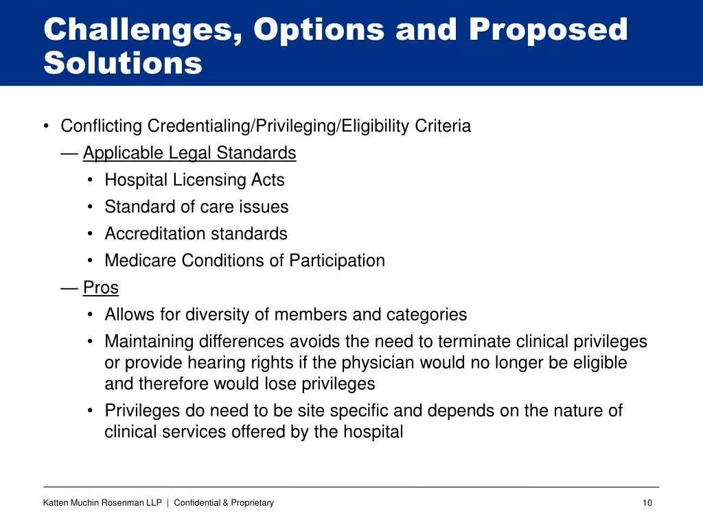 challenges options and proposed solutions 6