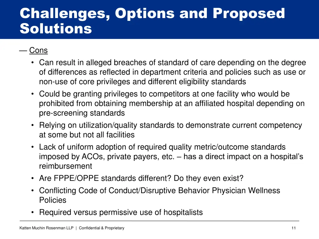 challenges options and proposed solutions 7