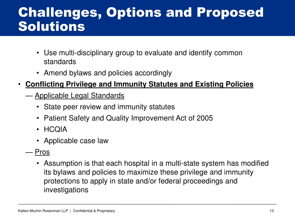 challenges options and proposed solutions 9