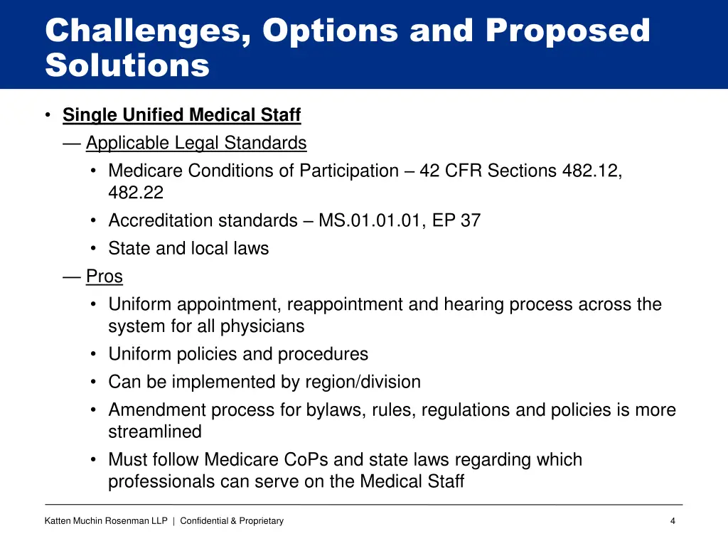 challenges options and proposed solutions
