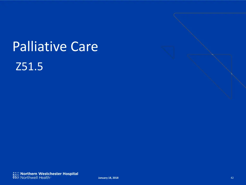 palliative care z51 5