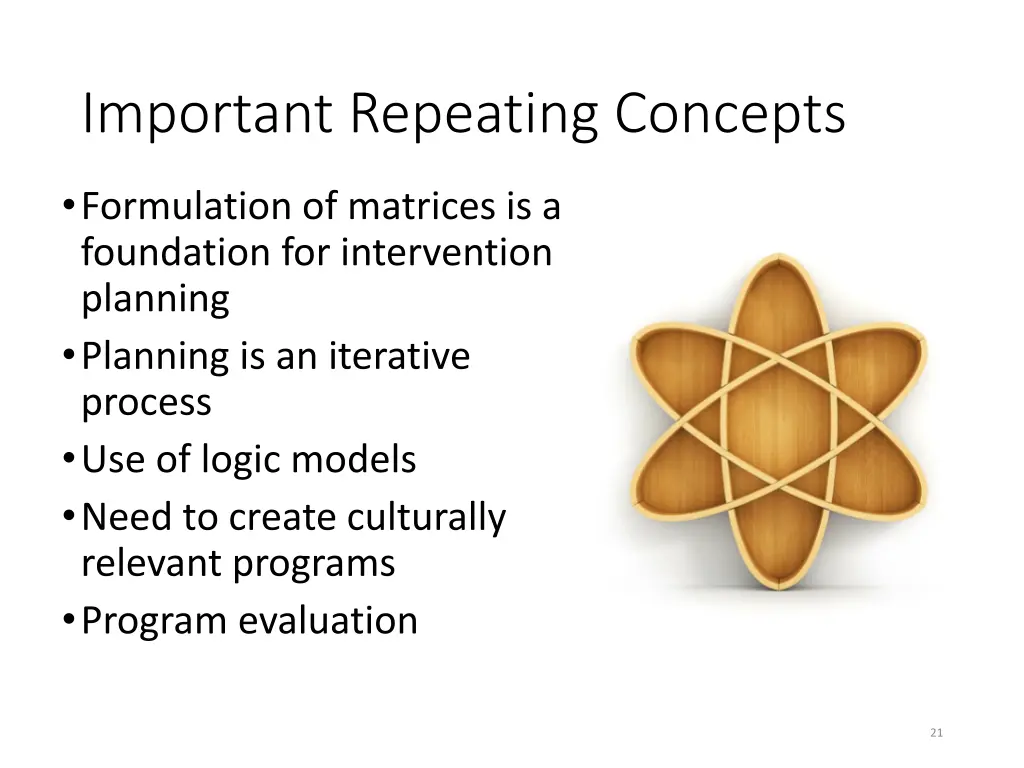 important repeating concepts