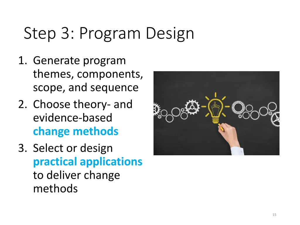 step 3 program design