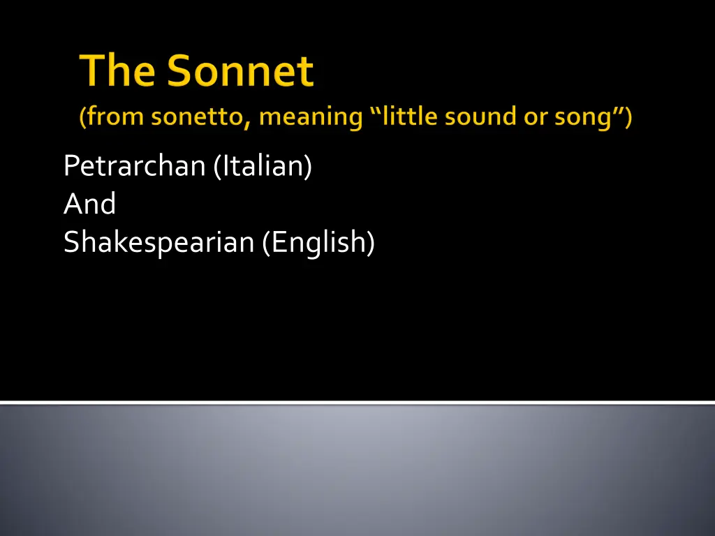 petrarchan italian and shakespearian english