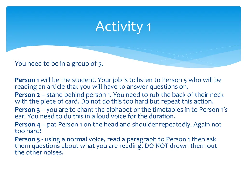 activity 1