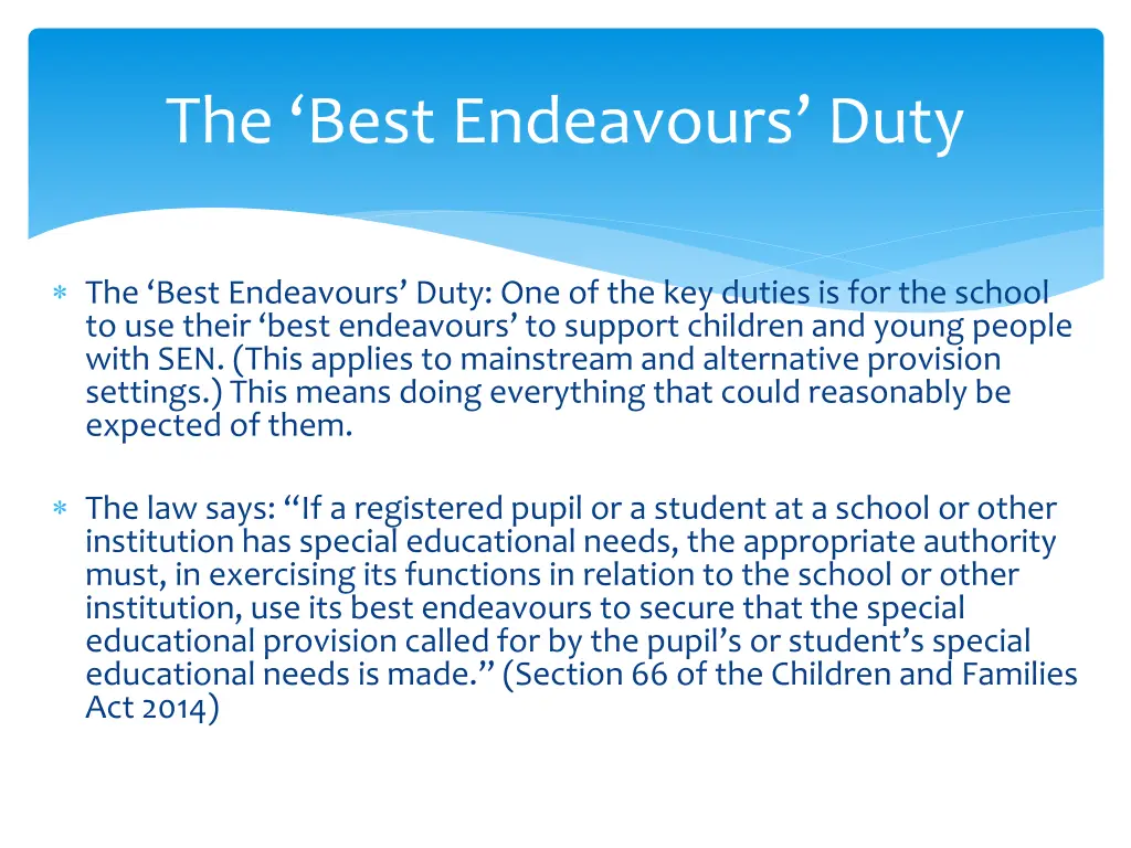 the best endeavours duty