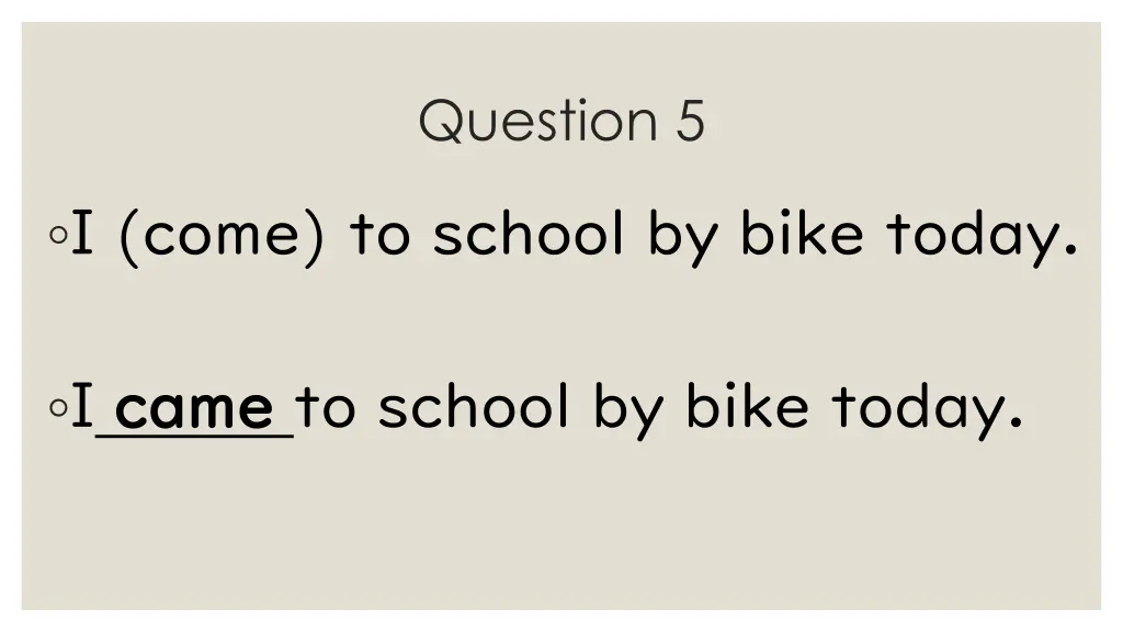 question 5