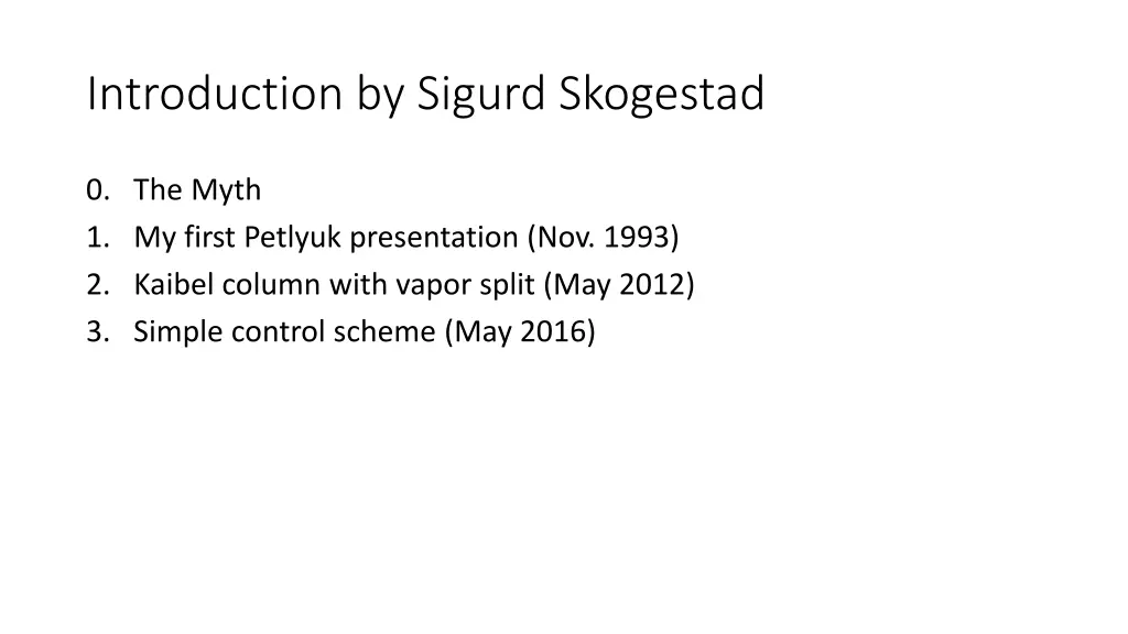 introduction by sigurd skogestad