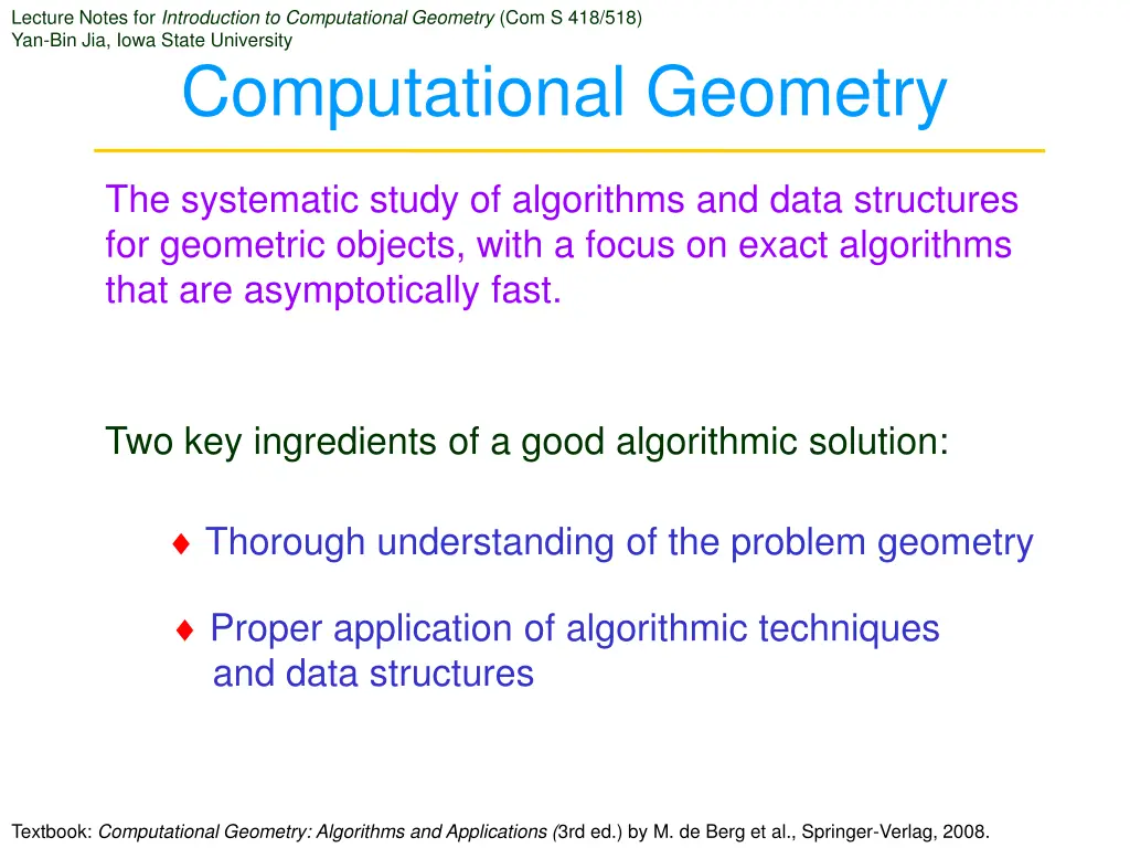 lecture notes for introduction to computational