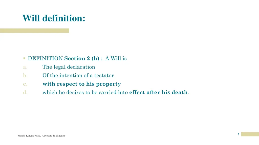 will definition