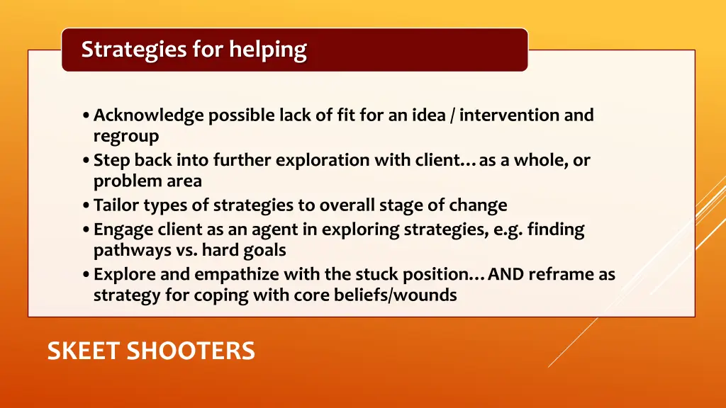strategies for helping
