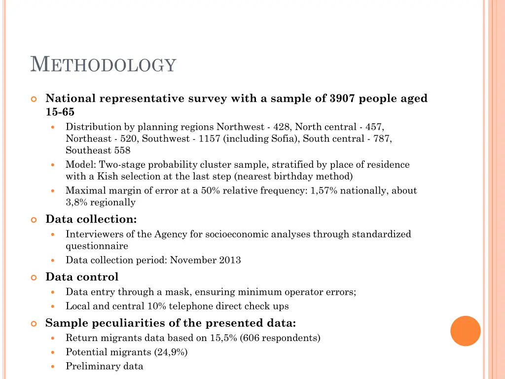 m ethodology