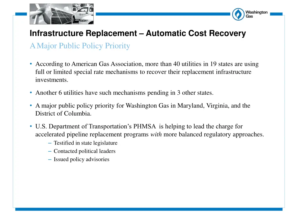 infrastructure replacement automatic cost