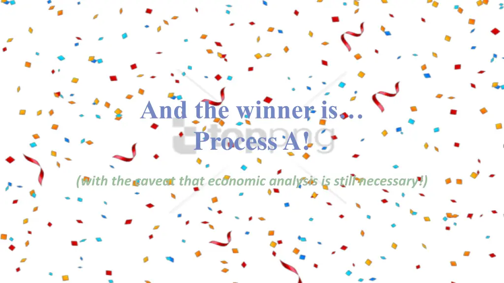 and the winner is process a