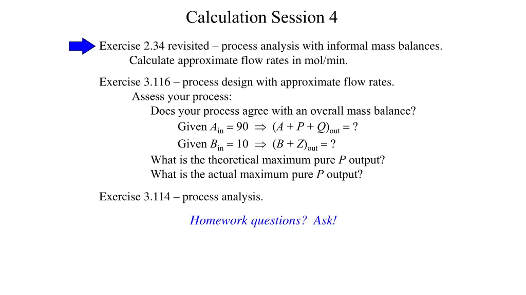 calculation session 4