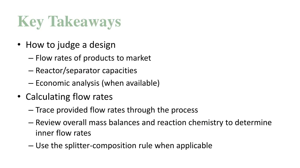 key takeaways