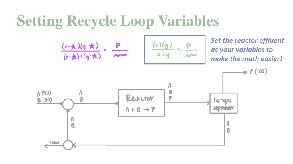 setting recycle loop variables 2